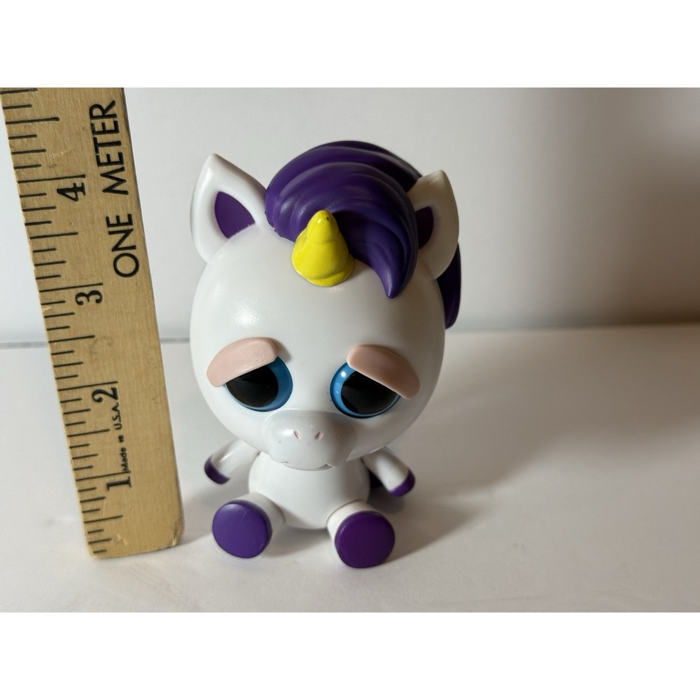 Feisty Pets Glenda Glitterpoop Unicorn 4" Vinyl Figure Face Changing Toy - Picture 4 of 9